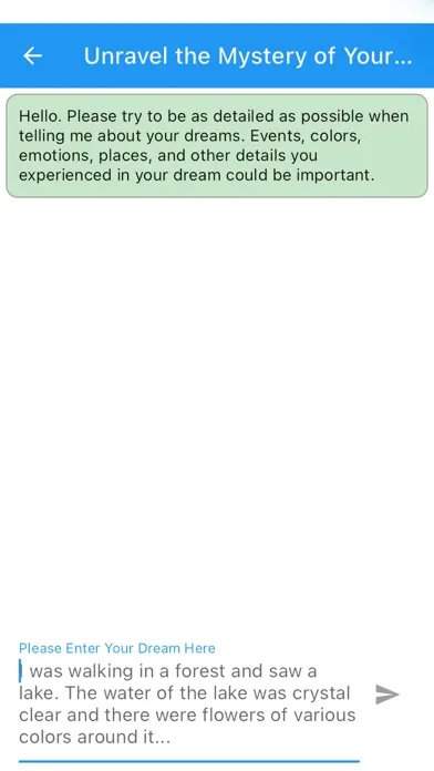 Zrzuty ekranu Dreamora: Dream Interpreter